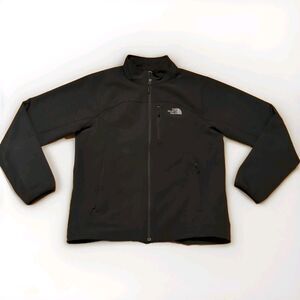 The North Face Apex Pneumatic Jacket Mens Large Black Soft Shell Full Zip Pocket